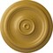 Ekena Millwork Traditional Ceiling Medallion (Fits Canopies up to 2 3/4"), Hnd-Painted Iridescent Gold, 12"OD x 1"P CM12TRIGS - alternate 1
